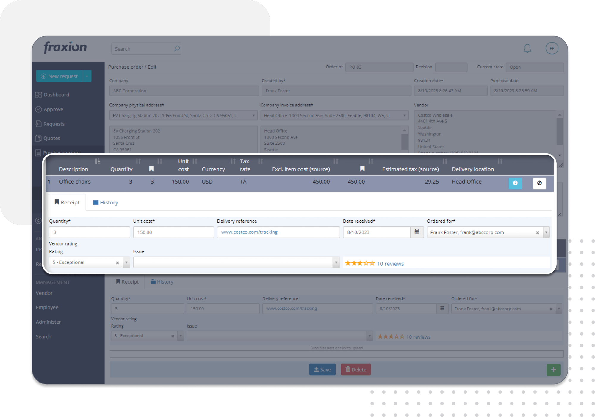 Purchase Order Software Fraxion purchase-order-software-fraxion